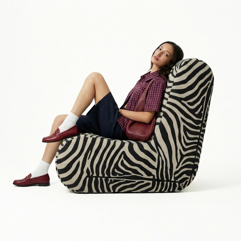 Armchair GES Print Zebra