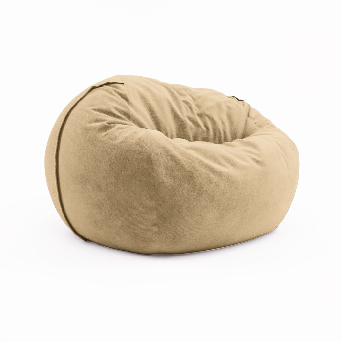 Сhair pouf for home Cloud Large Velor French Vanilly