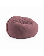 Frameless armchair (soft pouf) Cloud Medium Velor Rose Ice
