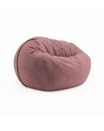 Frameless armchair (soft pouf) Cloud Medium Velor Rose Ice