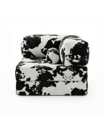 Horns Chair Corner Velour Print Cow