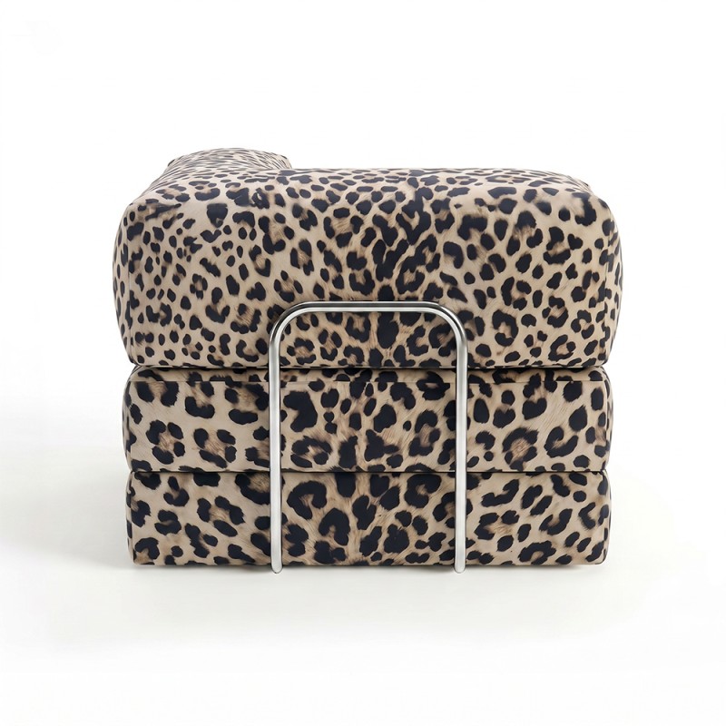 Horns Chair Corner Velour Print Leo