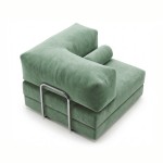 Horns Chair Corner 100x100 Velour Dark Green