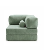 Horns Chair Corner Velour Dark Green