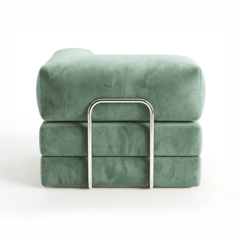 Horns Chair Corner Velour Dark Green