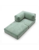 Horns Chair Corner Velour Dark Green