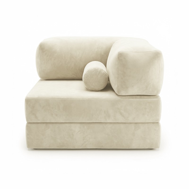 Horns Chair Corner Velour French Vanilly