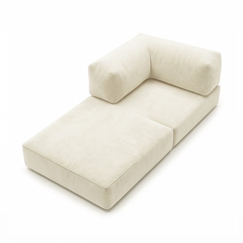 Horns Chair Corner Velour French Vanilly