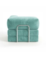 Horns Chair Corner Velour Lucite Green