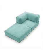 Horns Chair Corner Velour Lucite Green