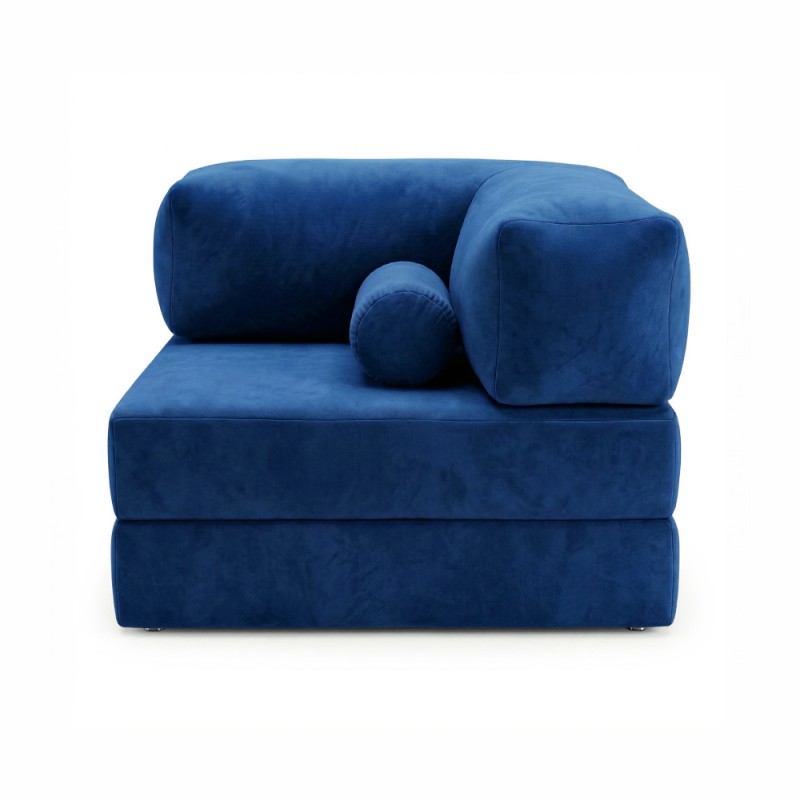 Horns Chair Corner Velour Monaco Blue