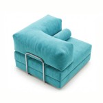Horns Chair Corner 100x100 Velour Warm Sky