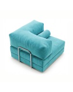 Horns Chair Corner Velour Warm Sky