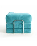 Horns Chair Corner Velour Warm Sky