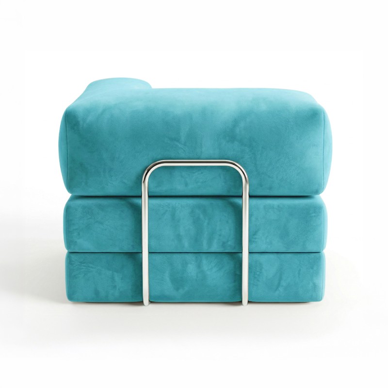 Horns Chair Corner Velour Warm Sky