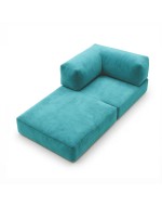 Horns Chair Corner Velour Warm Sky