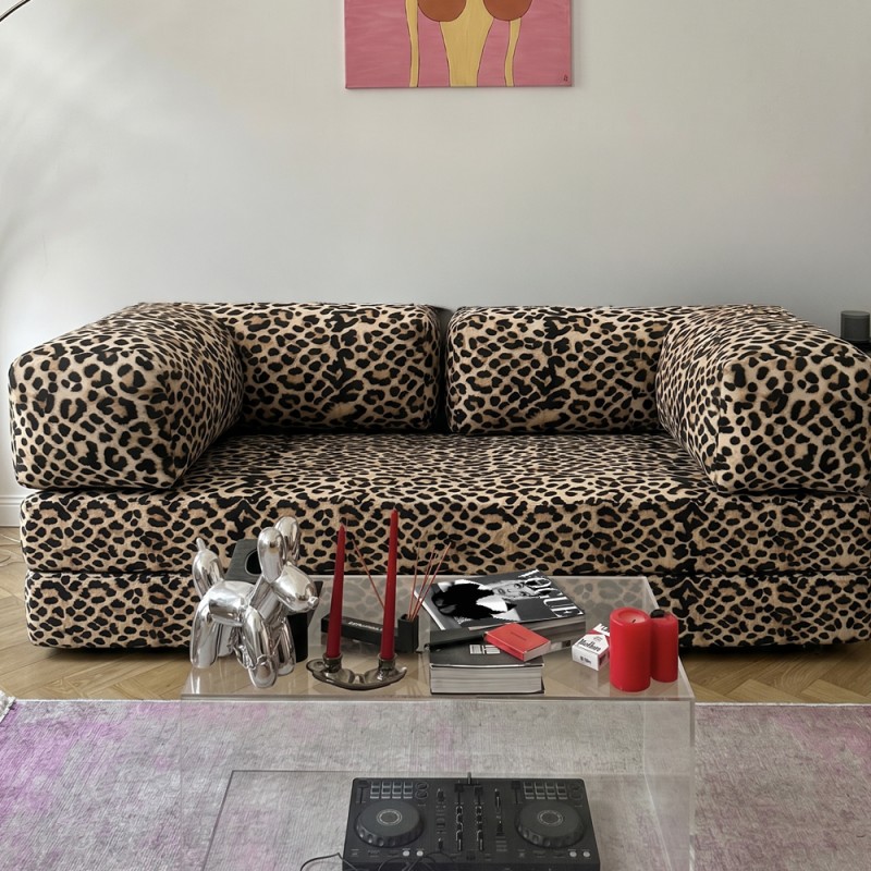 Frameless sofa Horns Base Print Leo