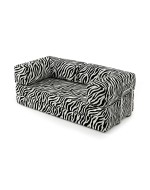 Frameless sofa Horns Base Print Zebra