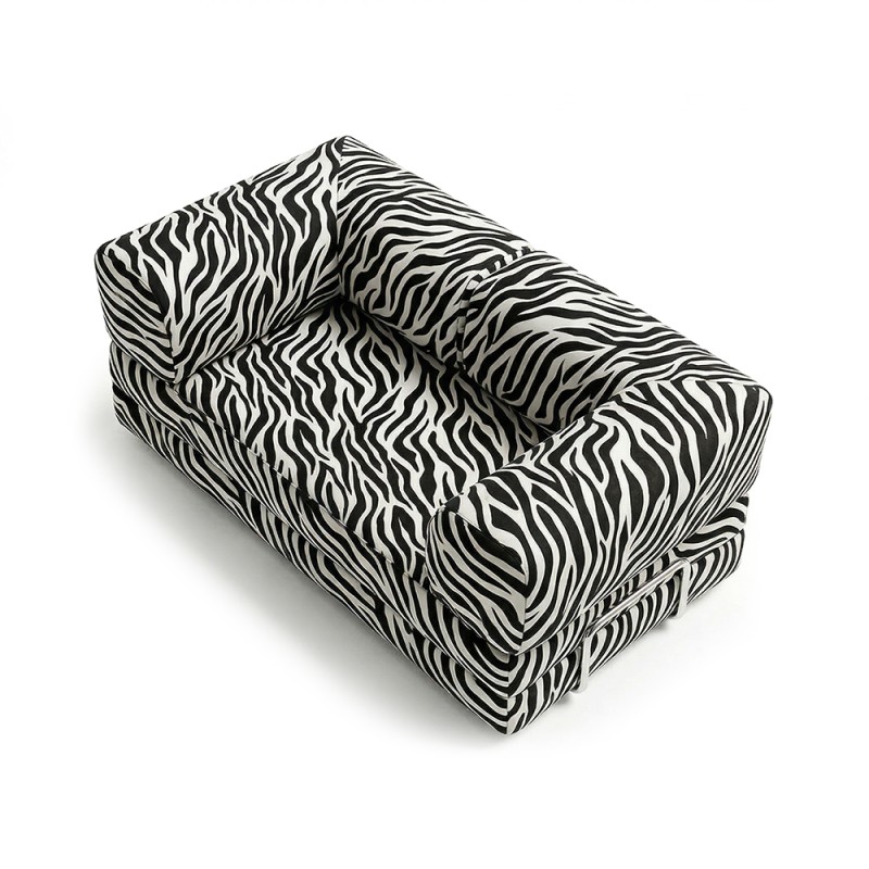 Frameless sofa Horns Base Print Zebra