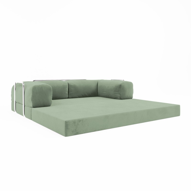 Безкаркасний диван Horns Base Velor Dark Green