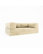 Frameless sofa Horns Base Velor French Vanilly