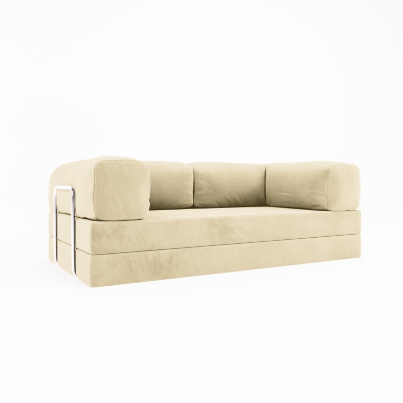 Frameless sofa Horns Base Velor French Vanilly