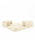 Frameless sofa Horns Base Velor French Vanilly