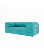 Frameless sofa Horns Base Velor Warm Sky