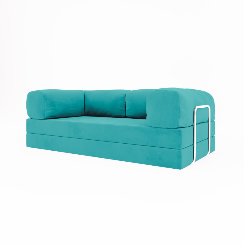 Frameless sofa Horns Base Velor Warm Sky