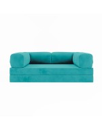 Frameless sofa Horns Base Velor Warm Sky