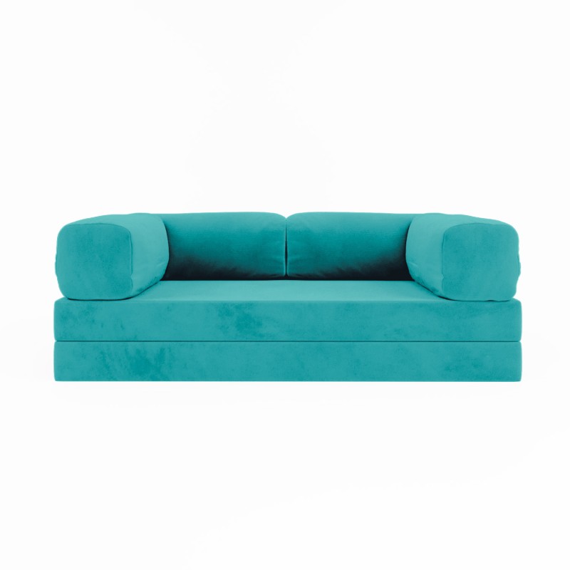 Frameless sofa Horns Base Velor Warm Sky