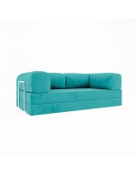 Frameless sofa Horns Base Velor Warm Sky