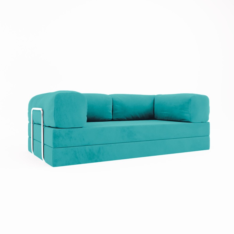 Frameless sofa Horns Base Velor Warm Sky