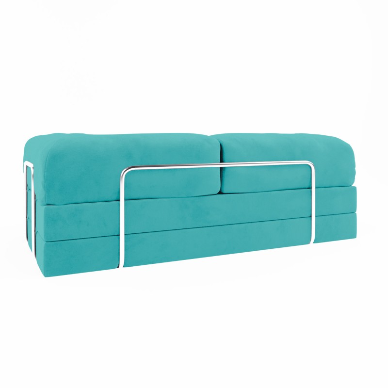 Frameless sofa Horns Base Velor Warm Sky