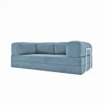 Frameless sofa Horns Base 200x100 Velor Warm Sky