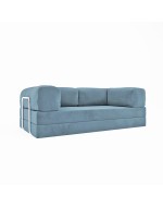 Frameless sofa Horns Base Velor Warm Sky