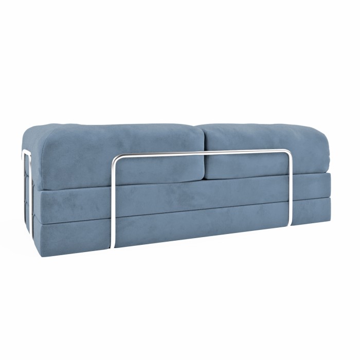 Frameless sofa Horns Base Velor Warm Sky