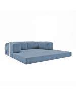 Frameless sofa Horns Base Velor Warm Sky