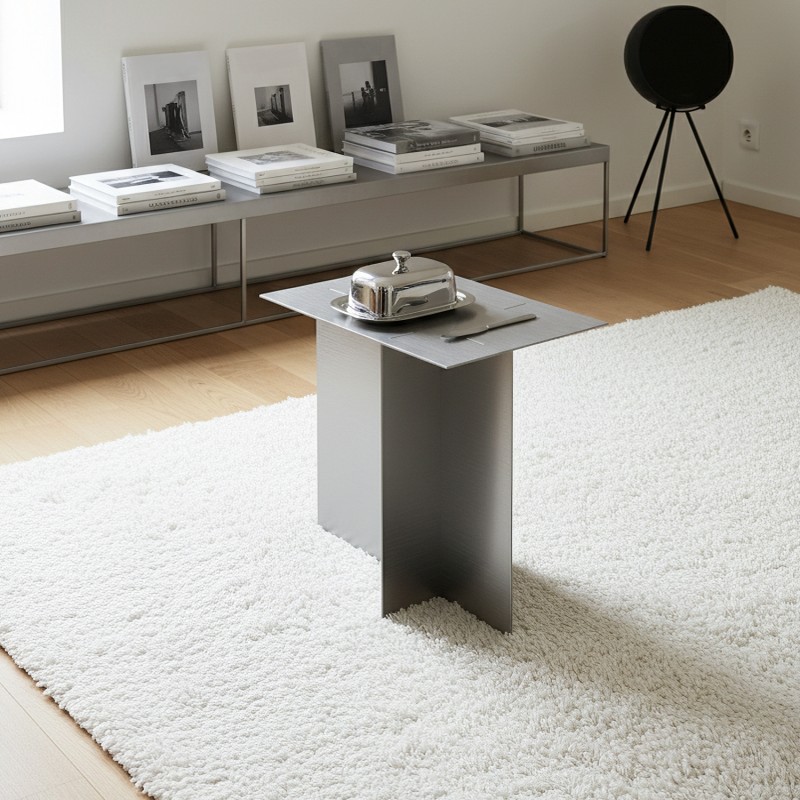 Metal coffee table TRIPTYCH STEEL