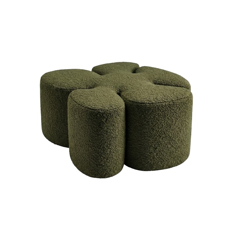 Дизайнерський пуф MAK BOUCLE OLIVE GREEN