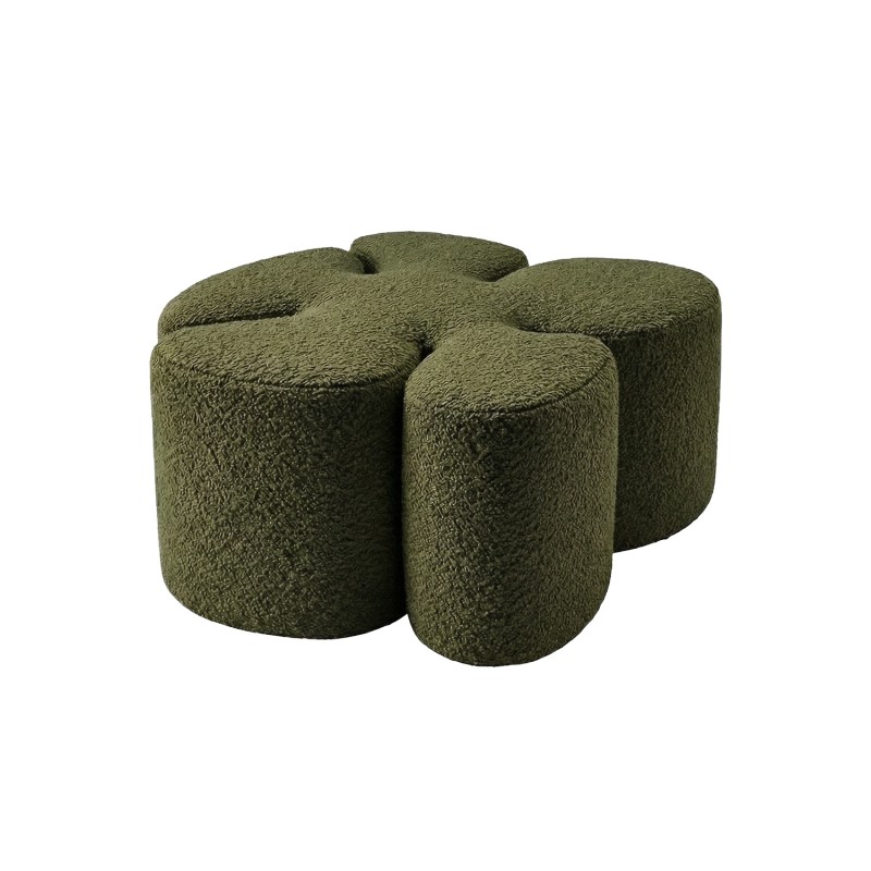 Дизайнерський пуф MAK BOUCLE OLIVE GREEN