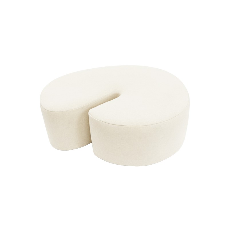 Designer pouf SHRIMP DIVA CREAM