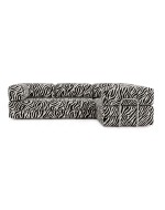 Frameless folding sofa Horns Corner Plus Print Zebra
