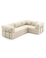 Frameless folding sofa Horns Corner Plus Velor French Vanilly