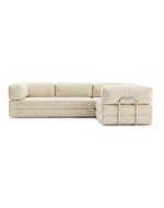 Frameless folding sofa Horns Corner Plus Velor French Vanilly