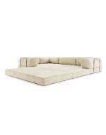 Frameless folding sofa Horns Corner Plus Velor French Vanilly