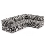 Frameless sofa transformer Horns Corner 300x100 Print Zebra