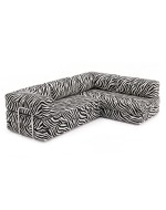 Frameless sofa transformer Horns Corner Print Zebra