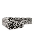 Frameless sofa transformer Horns Corner Print Zebra