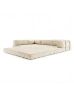 Frameless sofa transformer Horns Corner Velor French Vanilly